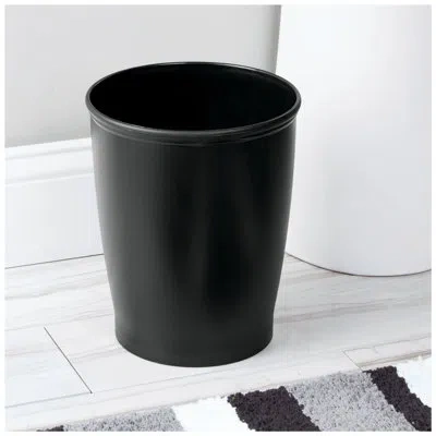Idesign Kent Plastic Wastebasket Trash Can, 8.25" X 10" In Black