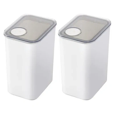 Idesign Large Canister With Removable Pour Cap In White