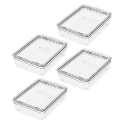 Idesign Large Food Storage Bin With Airtight Lid In Transparent