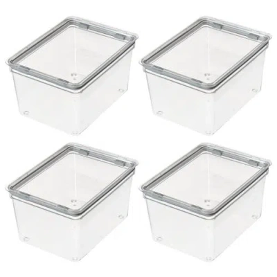 Idesign Large Food Storage Bin With Airtight Lid In Transparent