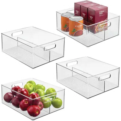 Idesign Linus Divided Pantry Bin With Handles In Multi
