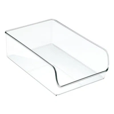 Idesign Linus Plastic Fridge And Freezer Storage Organizer Bin, Bpa-free , 11" X 7" X 3.5", Clear