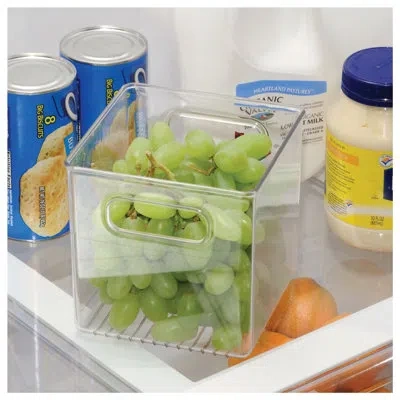 Idesign Linus Plastic Storage Bin In Clear