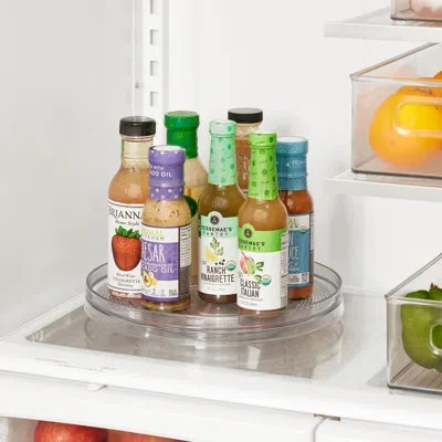 Idesign Linus Turntable Kitchen Organizer, Pantry Or Countertop Organization, 11 Inches - Clear