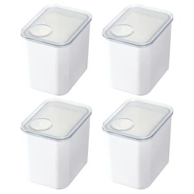 Idesign Medium Canister With Removable Pour Cap In White