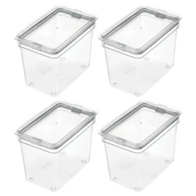 Idesign Medium Food Storage Bin With Airtight Lid In Transparent