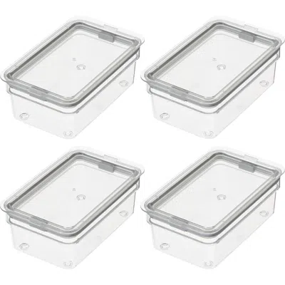Idesign Medium Food Storage Bin With Airtight Lid In Transparent