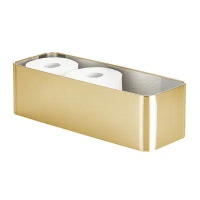 Idesign Patton Toilet Tissue Bin 6 X 17 X 5 In Matte Black