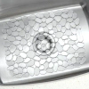 Idesign Pebblz Plastic Sink Protector Mat In Clear