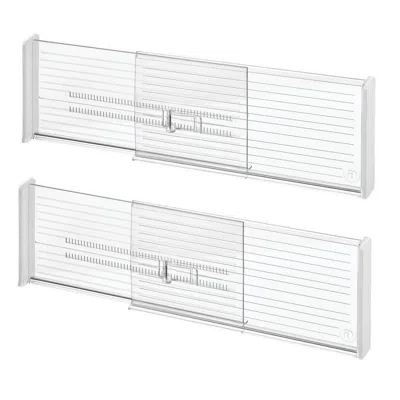 Idesign Plastic Adjustable Drawer Dividers