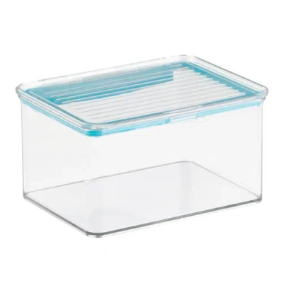 Idesign Plastic Bpa-free Pantry Food Storage Organizer Bin With Air-tight Hinged Lid In Transparent