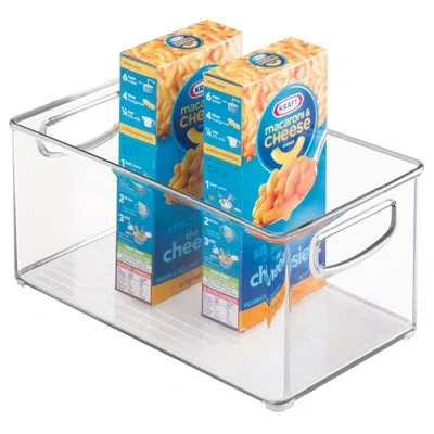 Idesign Plastic Fridge And Freezer Organizer Bin With Integrated Handles – 10" X 5" X 6", Clear