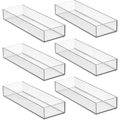 Idesign Plastic Makeup Drawer Organizer Tray In Transparent