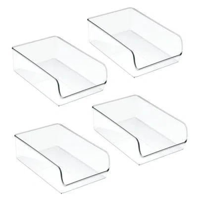 Idesign Plastic Pantry Bin - Organizer Bin For Kitchen Organization - Ideal For Cabinets Or Fridges In Clear