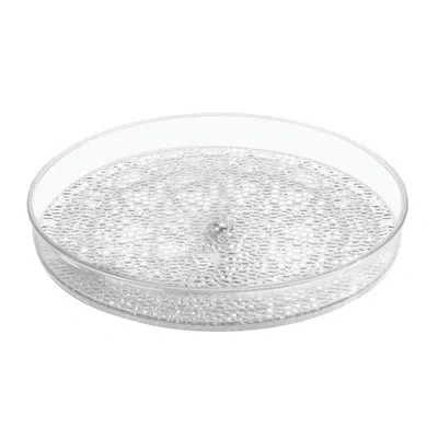 Idesign Rain Lazy Susan In Clear