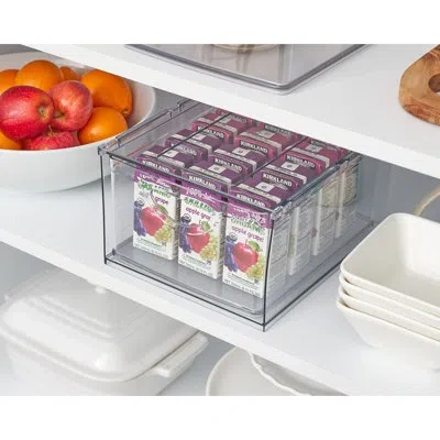 Idesign Recycled Plastic Cabinet And Pantry Kitchen Storage Drawer, Clear
