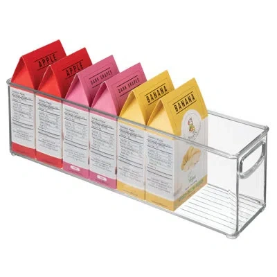 Idesign Recycled Plastic Stackable Storage Bin - Perfect To Hold Breast Milk  Bags - Clear