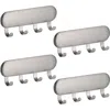 Idesign Self-adhesive Key Rack With 4 Hooks In Gray