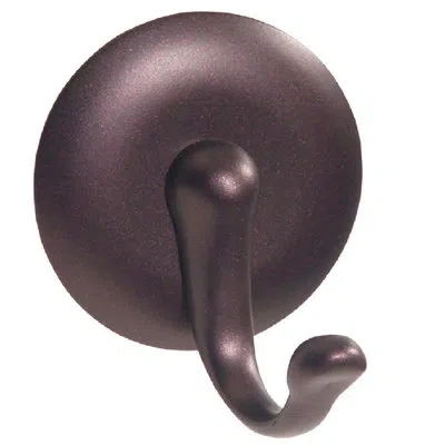 Idesign Self Adhesive Wall Mounted Robe Hook In Brown