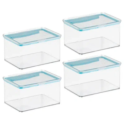 Idesign Small Food Storage Box With Airtight Seal In Transparent