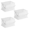 Idesign Small Stackable Shower Basket In White