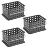 Idesign Small Stackable Shower Caddy Basket - Gray In Gray