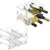Idesign Stackable 3-section Bottle Holder In Transparent