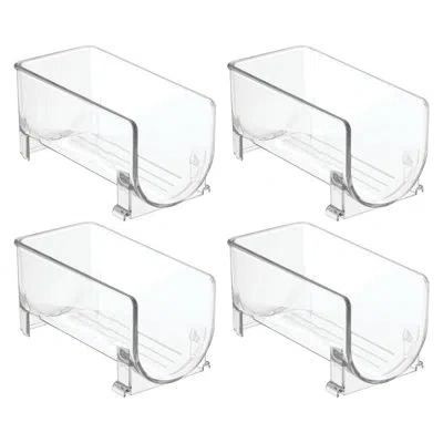 Idesign Stackable Bottle Holder For Water Or Wine Bottles - Storage For Bottled Beverages In Fridge, Pantry  In Clear