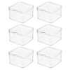 Idesign Stackable Fridge Organizer Bins With Lids In Transparent