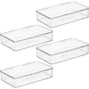 Idesign Stackable Hinged-lid Pantry Storage Box In Transparent