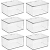 Idesign Stackable Hinged-lid Pantry Storage Box In Transparent