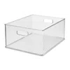 Idesign Stackable Plastic Storage Bin With Handles