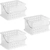 Idesign Stackable Shower Caddy Basket Set Of 3 In White