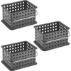 Idesign Stackable Shower Caddy Basket Set Of 3 In Gray