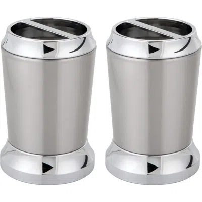 Idesign Stainless Steel Toothbrush Holder In Silver