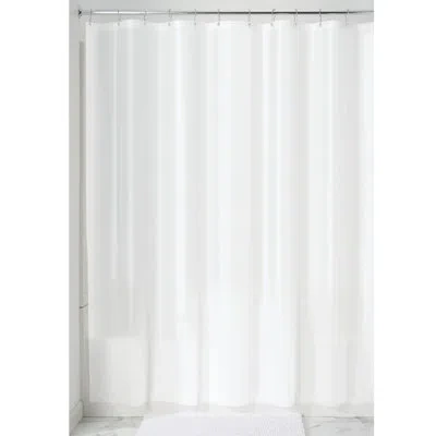 Idesign Vinyl Solid Color Shower Curtain Liner In White