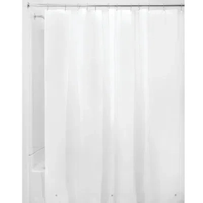 Idesign Vinyl Solid Shower Curtain Liner
