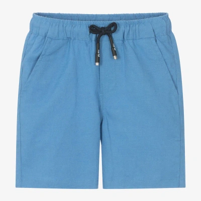 Ido Baby Kids'  Boys Blue Linen & Viscose Shorts