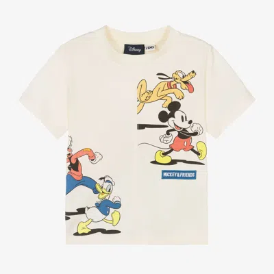 Ido Baby Kids'  Boys Ivory Cotton Disney T-shirt