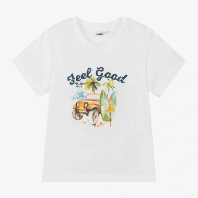 Ido Baby Kids'  Boys White Cotton T-shirt