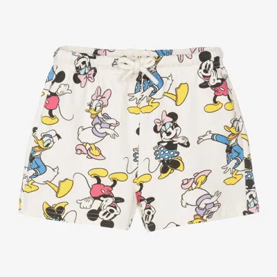 Ido Baby Kids'  Girls Ivory Cotton Disney Shorts