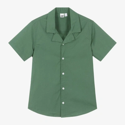 Ido Junior Kids'  Boys Green Cotton Shirt