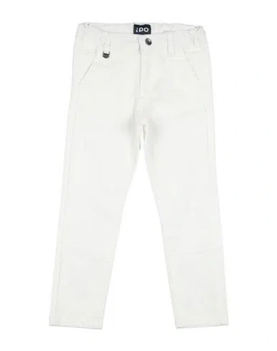Ido Babies'  Toddler Boy Pants White Size 4 Cotton, Elastane