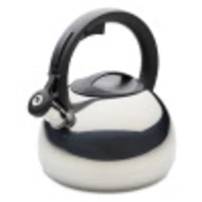 Idom 2.3 Quart Stainless Steel Egg-shaped Whistling Tea Kettle, Induction Safe, Stainless Steel