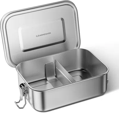 Idom Bento Lunch Box, Stainless Steel Lunch Containers Leakproof With Removable Divider, Metal Lunch Cont