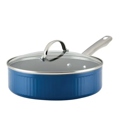 Idom Style 3 Quart Nonstick Saute Pan With Tempered Glass Lid, Dishwasher Safe And Oven Safe To 500°f, Bl
