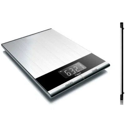 Idom Ultra Thin Professional Digital Kitchen Food And Nutrition Scale In Silver
