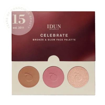 Idun Minerals Celebrate Bronze & Glow Face Palette In Multi