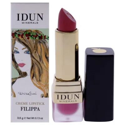 Idun Minerals Ladies Creme Lipstick # 204 Filippa 0.13 oz 204 Filippa Makeup 7340074762040