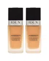 Idun Minerals Women's 1oz 209 Svea Norrsken Foundation - Pack Of 2 In Brown